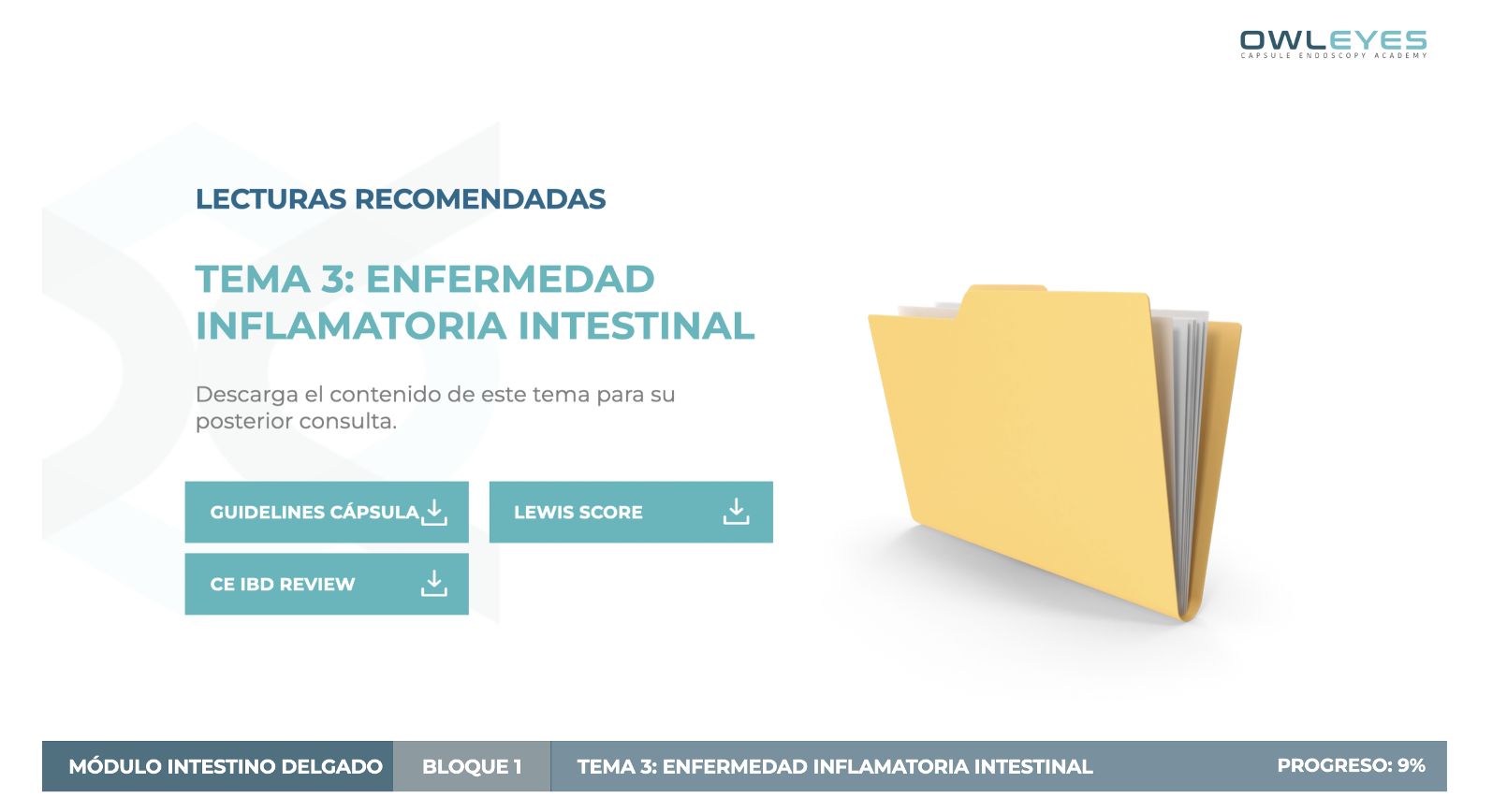 bibliografia curso capacitacion capsula endoscopica - owl eyes academy